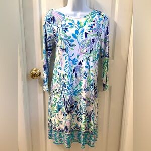 Lilly Pulitzer Resort White Ladder Back Ophelia Shell Beach Dress-L